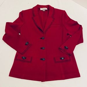 COMMA Knit Collection, Vibrant Red Jacket. Size  10